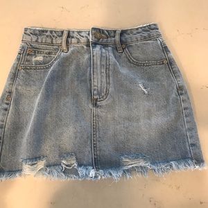 Abrams Jeans denim mini skirt